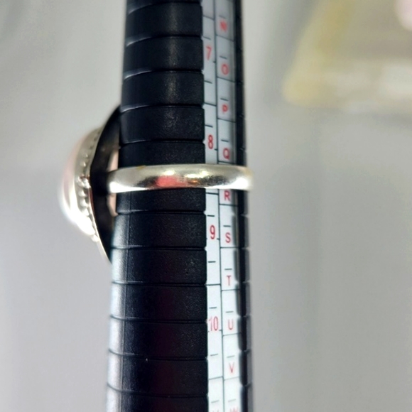 Sterling Silver Rose Quartz Ring - Picture 3 of 5